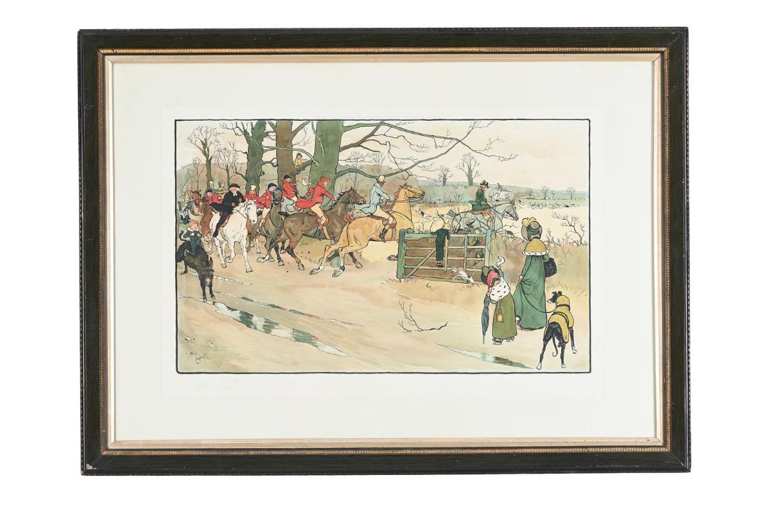 CECIL ALDIN (BRITISH 1870-1935), THE FALLOWFIELD HUNT, SET OF SIX - Image 7 of 14