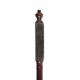 A GEORGE III WEST COUNTRY PAINTED WALNUT TRUNCHEON - Image 3 of 5
