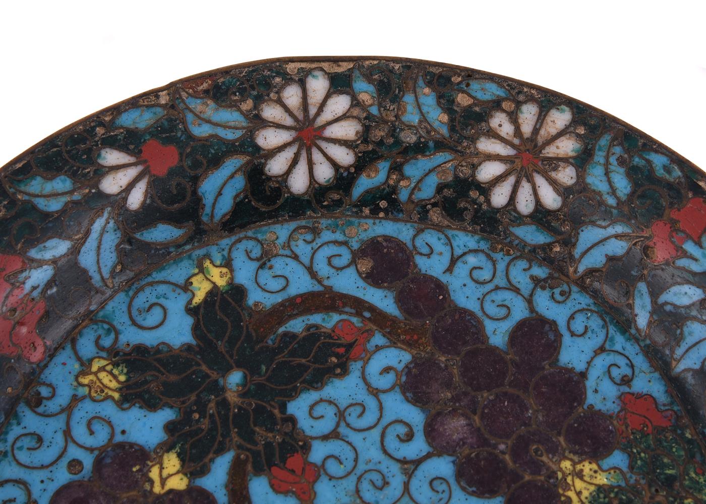 A Chinese Cloisonné three-footed censer stand - Image 5 of 8