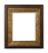 A large Chinese carved wood 'Dragons' picture frame