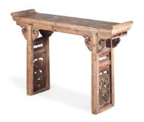 A Chinese lacquered wood alter table