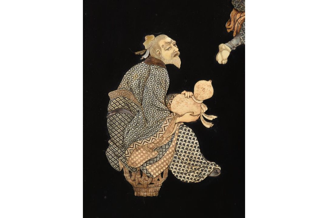 Y A Japanese Inlaid Lacquer Panel - Image 2 of 5
