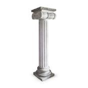 AN OVERSIZE CARRARA MARBLE FLUTED COLUMN FRENCH OR BELGIAN, CIRCA 1890