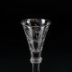 AN ENGRAVED WILLIAMITE WINE GLASS OF THE TYPE FROM THE PUGH BROTHERS STUDIOS - Image 2 of 3