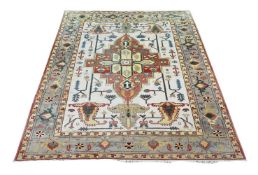 AN INDIAN WOOL CARPET