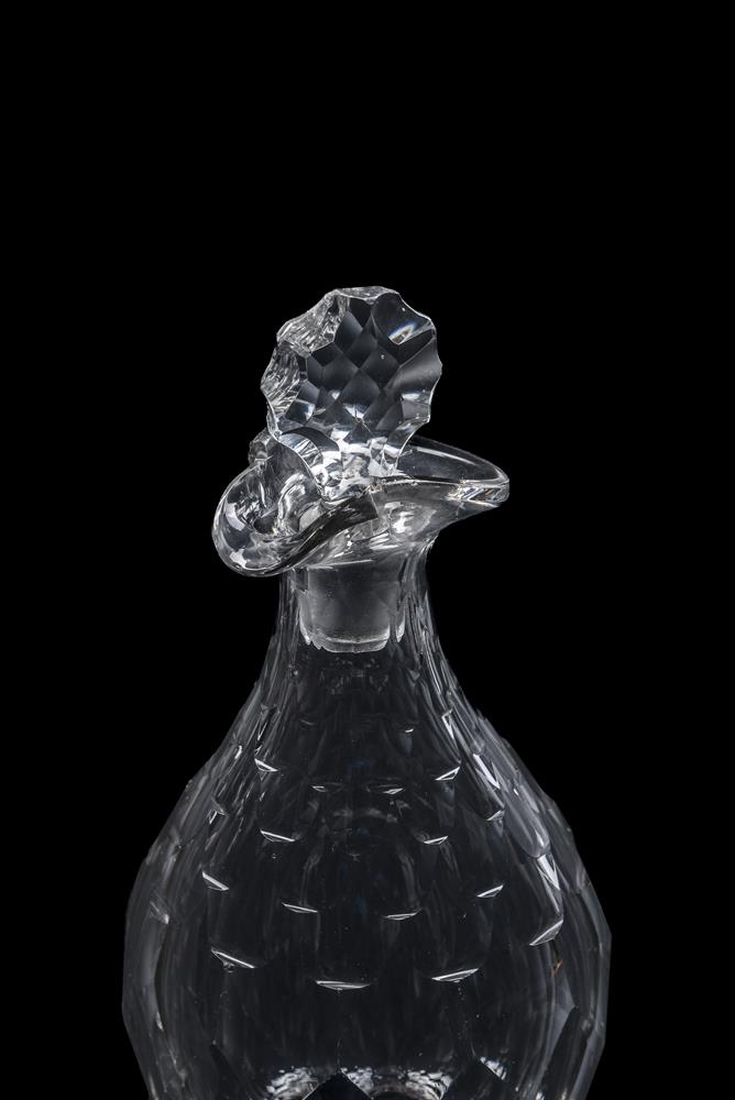 A PAIR OF CUT GLASS POURING DECANTERS AND STOPPERS - Image 2 of 4