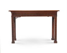 A GEORGE III MAHOGANY FRETWORK SIDE OR SERVING TABLE, CIRCA 1770