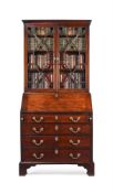 A GEORGE II MAHOGANY BUREAU BOOKCASE, BY JOHN FRANKLIN, CIRCA 1750