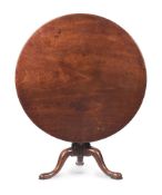 A GEORGE III MAHOGANY TRIPOD TABLE, CIRCA 1770