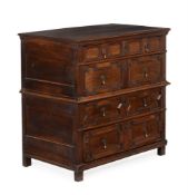 A CHARLES II OAK CHEST OF DRAWERS, LATE 17TH CENTURY