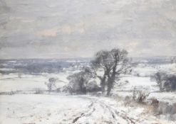 λ EDWARD SEAGO (BRITISH 1910-1974), NORFOLK FIELDS UNDER SNOW