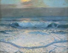 JULIUS OLSSON (BRITISH 1864-1942), EVENING WAVES
