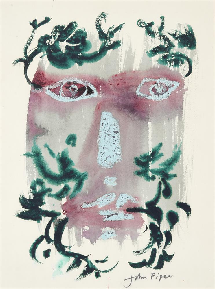 λ JOHN PIPER (BRITISH 1903-1992), FOLIATE HEAD