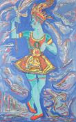 λ KYRA VASLAVOVNA NIJINSKY (POLISH/HUNGARIAN 1913-1998), FEMALE DANCER PERFORMING WEARING A HEADDRES
