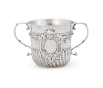 A GEORGE II SILVER PORRINGER