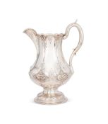 AN AMERICAN SILVER BALUSTER JUG