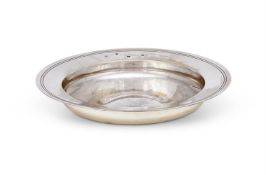 A LARGE SILVER ARMADA DISH