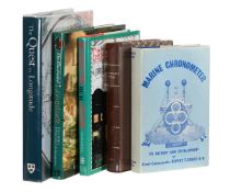 Ɵ HOROLOGICAL REFERENCE BOOKS ON MARINE CHRONOMETERS AND LONGITUDE, FIVE VOLUMES: