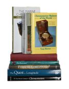 Ɵ HOROLOGICAL REFERENCE BOOKS ON MARINE CHRONOMETERS AND LONGITUDE, EIGHT VOLUMES:
