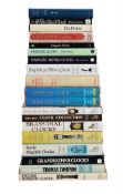 Ɵ HOROLOGICAL REFERENCE BOOKS MAINLY ON ENGLISH LONGCASE CLOCKS, EIGHTEEN VOLUMES: