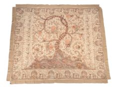 A PRINTED COTTON MAZARA HANGING IN CHINOISERIE TASTE
