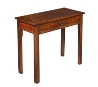 A MAHOGANY SIDE TABLE IN GEORGE III STYLE