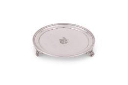 A WILLIAM IV SILVER CIRCULAR WAITER