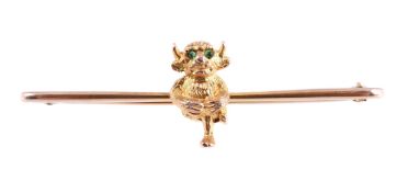 LINCOLN IMP, A NOVELTY BAR BROOCH MID 20TH CENTURY