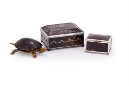 Y THREE TORTOISESHELL MOUNTED ITEMS