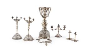 A COLLECTION OF SILVER MINIATURE ITEMS