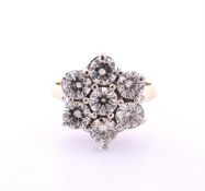 A DIAMOND CLUSTER RING