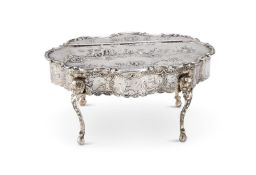 A GERMAN SILVER MINIATURE CENTRE TABLE