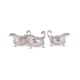THREE SILVER SHAPED OVAL SAUCE BOATS - Image 2 of 4