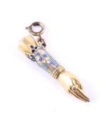 S.MORDAN & CO., AN EARLY VICTORIAN NOVELTY HAND PROPELLING PENCIL, CIRCA 1842