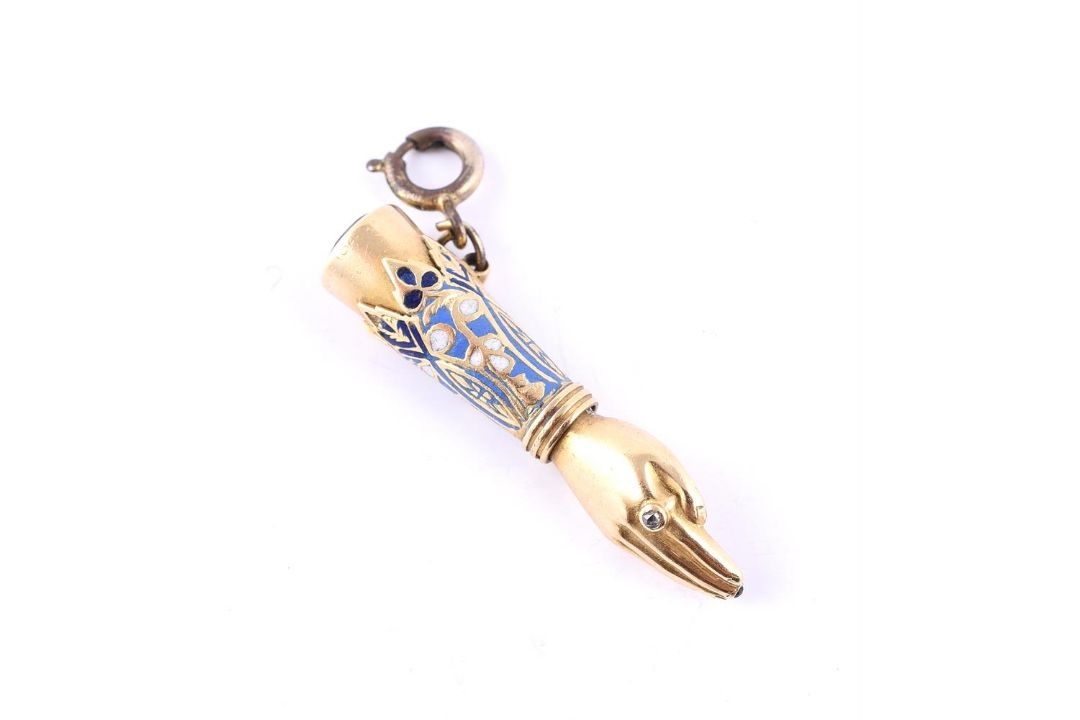 S.MORDAN & CO., AN EARLY VICTORIAN NOVELTY HAND PROPELLING PENCIL, CIRCA 1842