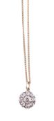 A DIAMOND CLUSTER PENDANT