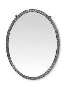 AN IRISH CUT GLASS MOUNTED WALL MIRROR IN 18TH CENTURY STYLE, 20TH CENTURY