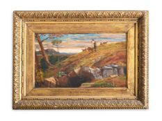 FREDERICK LEE BRIDELL (ENGLISH 1831-1863), SHEPHERD IN A LANDSCAPE