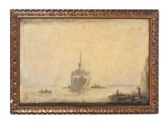 SHOLTO JOHNSTONE DOUGLAS (SCOTTISH 1871-1958), 'THE WAR PARROT': DAWN ON THE SUEZ CANAL