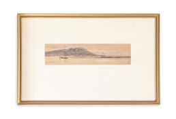 EDWARD LEAR (ENGLISH 1812-1888), NEAR (ABOVE) ABU SIMBIL