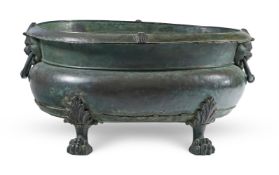 A BRONZED WINE COOLER, ITALIAN, 17TH CENTURY