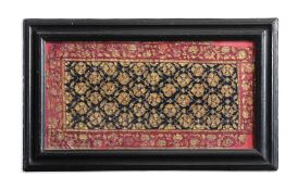 A GILT AND POLYCHROME PAINTED PANEL, INDIAN, 19TH CENTURY