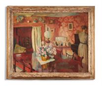 ROGER FRY (BRITISH 1866-1934), VIEW OF A WOMAN IN AN INTERIOR