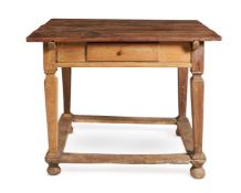 A FRENCH PROVINCIAL FRUITWOOD, CHESTNUT AND PINE TABLE, LATE 18TH CENTURY