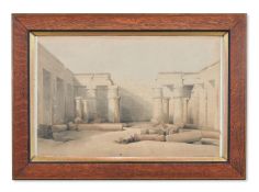 AFTER DAVID ROBERTS GENERAL VIEW OF ESONAM AND THE ISLAND OF ELEPHANTINE; MEDINA ABOU