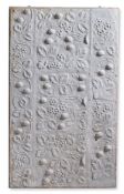 A COTSWOLD SCHOOL PLASTER PANEL DEPICTING STRAWBERRIES, EARLY 20TH CENTURY