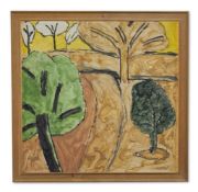 λ WILLIAM CROZIER (IRISH 1930-2011), THE GARDEN AT LA GONETTE; THE ORCHARD AT LA GONETTE