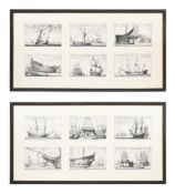 WENCESLAUS HOLLAR (BOHEMIAN 1607-1677) NAVIUM VARIAE FIGURAE ET FORMAE