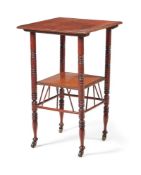 A VICTORIAN WALNUT CENTRE TABLE IN THE MANNER OF E.W. GODWIN, LATE 19TH CENTURY