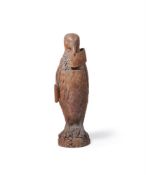 A VICTORIAN WALNUT CARVING OF A BIRD OF PREY ATTRIBUTED TO WILLIAM WHITE, CIRCA 1870